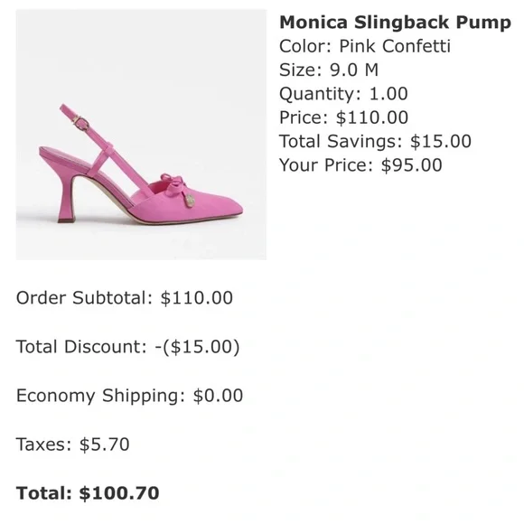 Circus by Sam Edelman Monica Slingback Pump - Picture 7 of 7